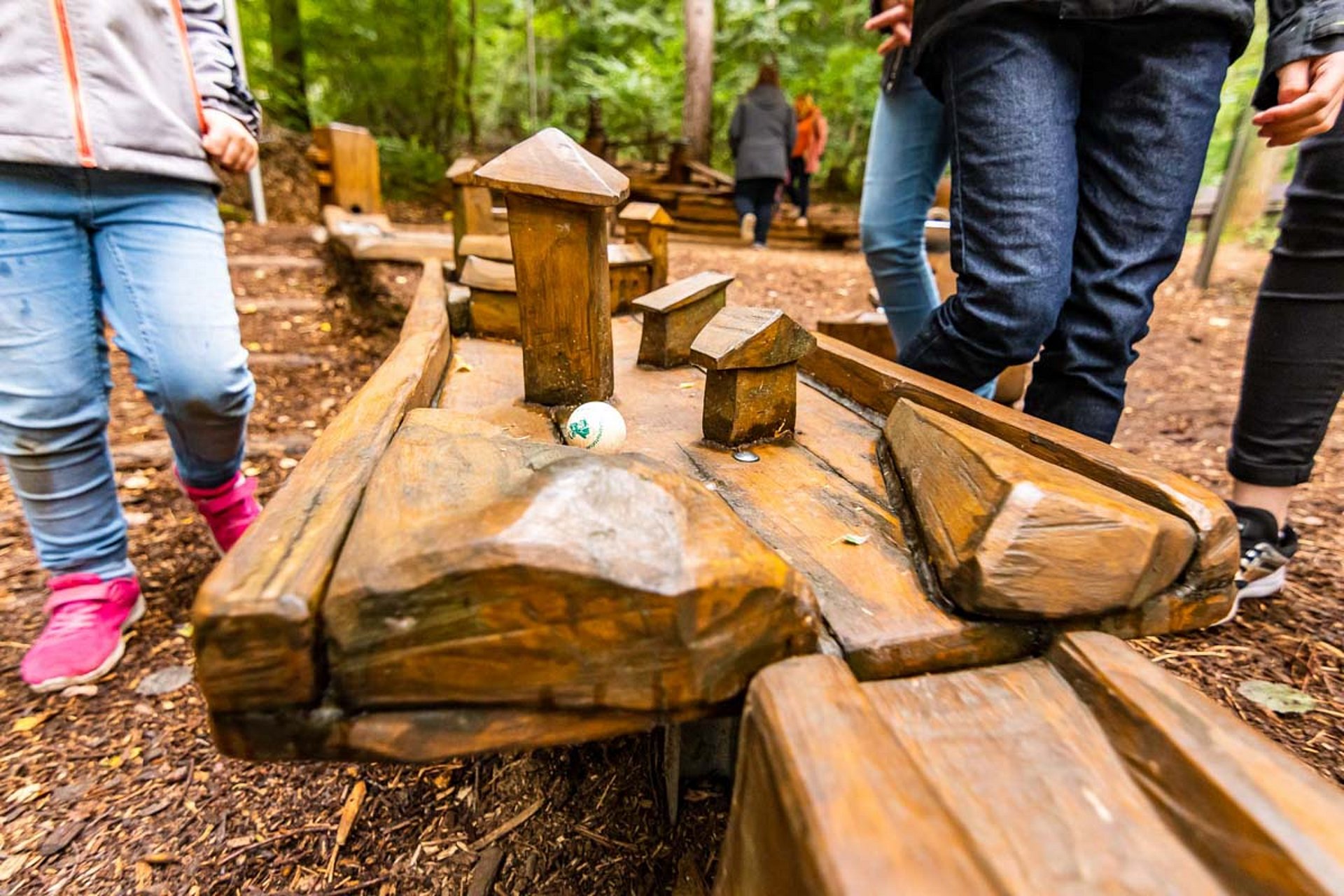 Holzkugelbahn Murmelbahn Scharmützelbob Bad Saarow